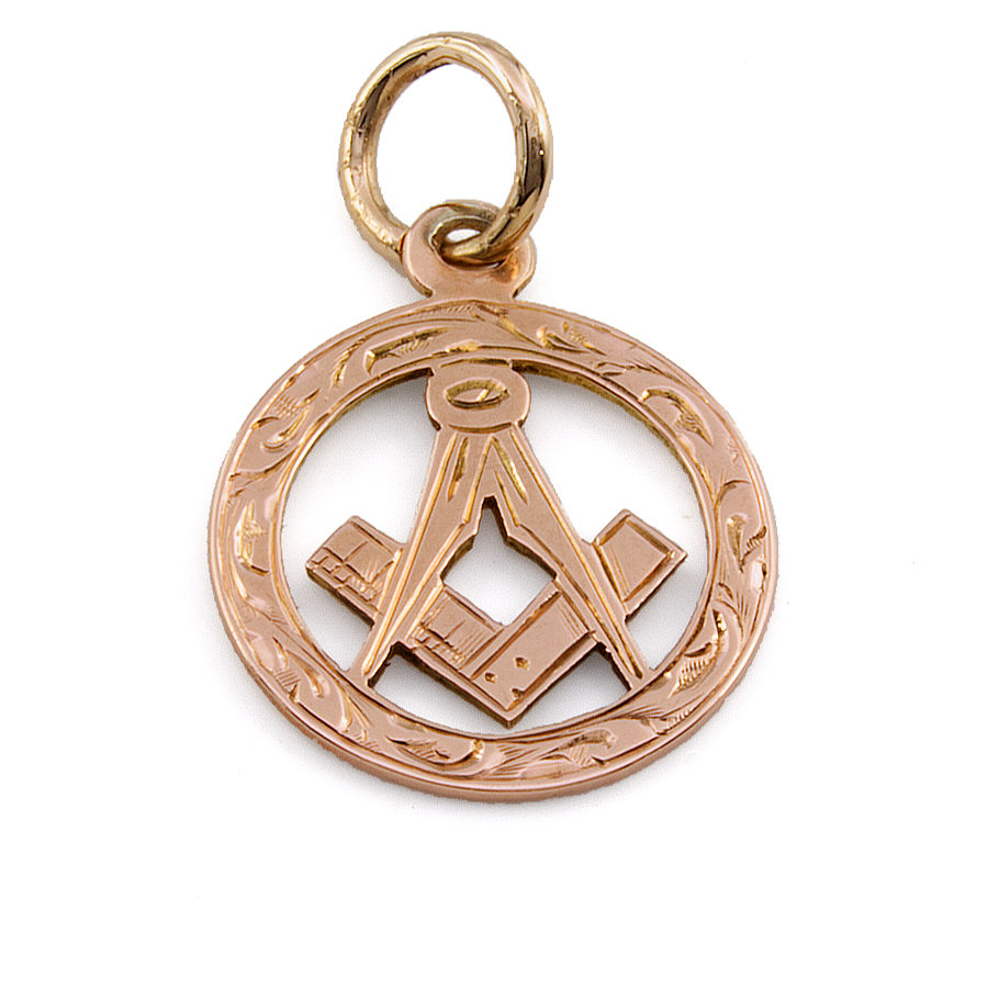 9ct gold Masonic Pendant